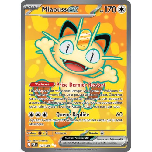 Miaouss-ex - 107/88 - Ultra Rare - Équilibre Parfait