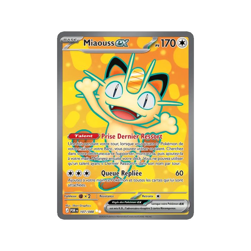 Miaouss-ex - 107/88 - Ultra Rare - Équilibre Parfait