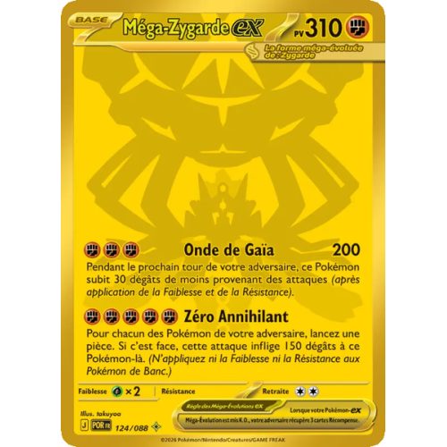 Méga-Zygarde-ex - 124/88 - Gold - Équilibre Parfait