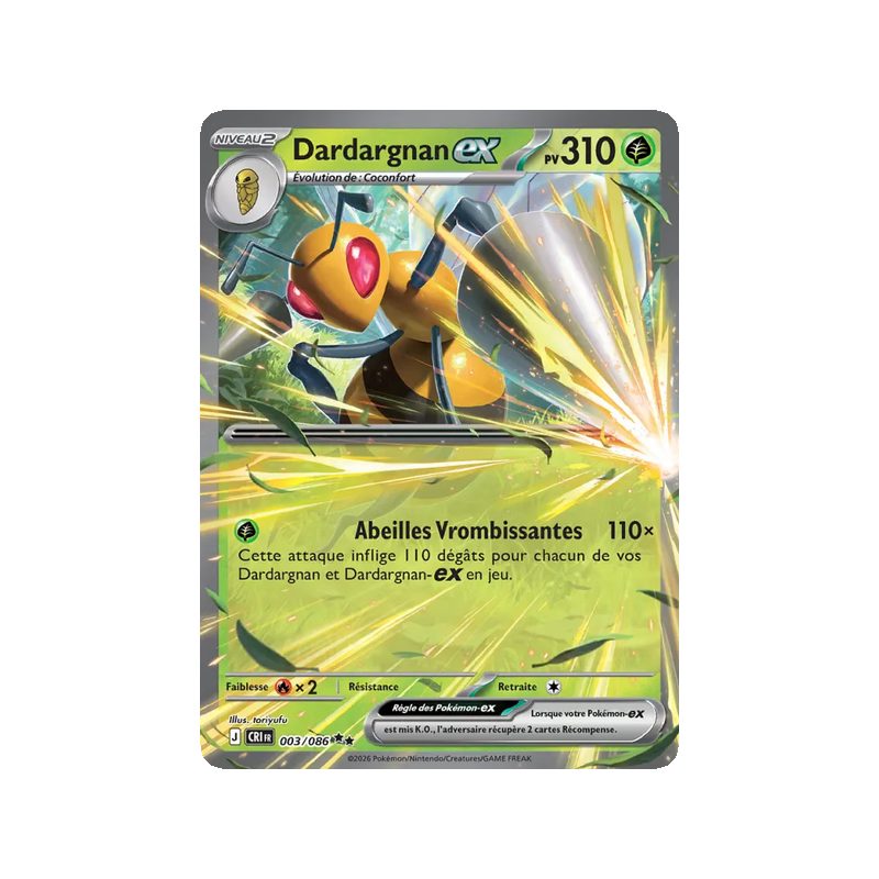 Dardargnan-ex - 003/86 - Double rare - Chaos Ascendant