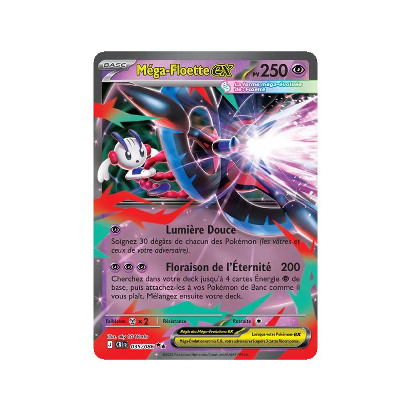 Méga-Floette-ex - 035/86 - Double rare - Chaos Ascendant
