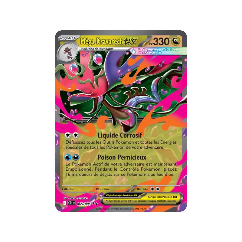 Méga-Kravarech-ex - 065/86 - Double rare - Chaos Ascendant