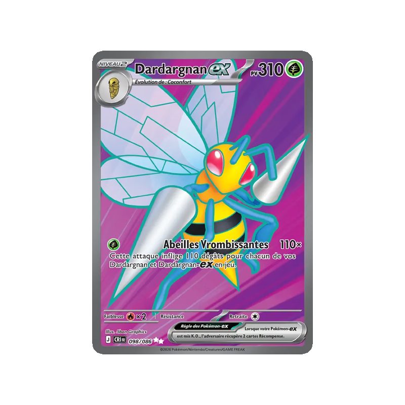 Dardargnan-ex - 098/86 - Ultra Rare - Chaos Ascendant
