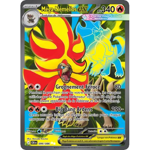 Méga-Némélios-ex - 099/86 - Ultra Rare - Chaos Ascendant