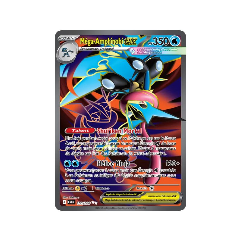 Méga-Amphinobi-ex - 100/86 - Ultra Rare - Chaos Ascendant
