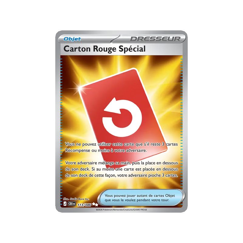 Carton Rouge Spécial - 113/86 - Ultra Rare - Chaos Ascendant