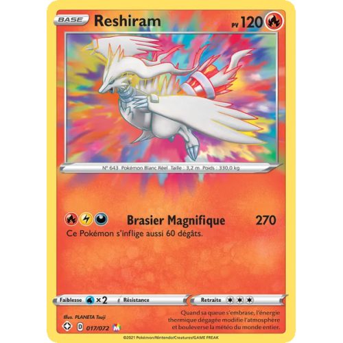 Reshiram - 17/72 - Magnifique - Destinées Radieuses