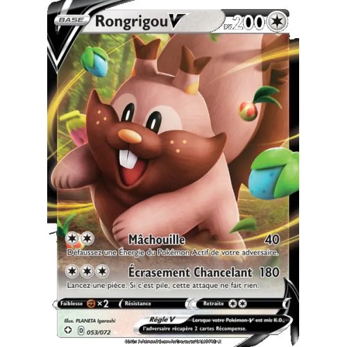 Rongrigou V - 53/72 - Holo Rare V - Destinées Radieuses