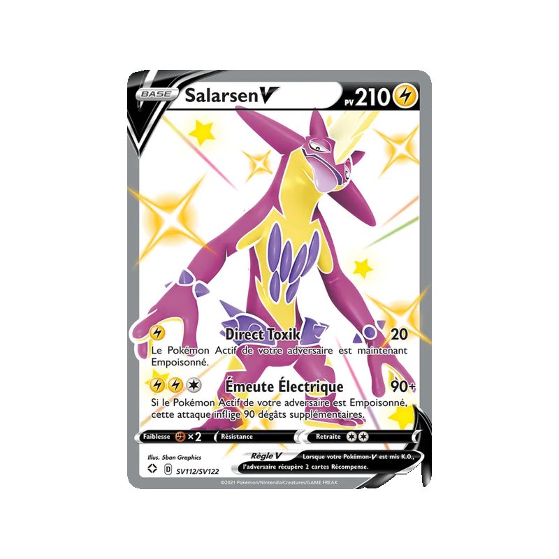 Salarsen V - SV112/72 - Shiny rare V - Destinées Radieuses