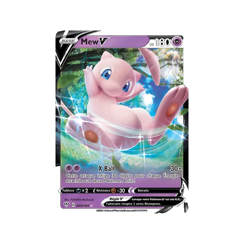 Mew V - 69/189 - Holo Rare V - Ténèbres Embrasées