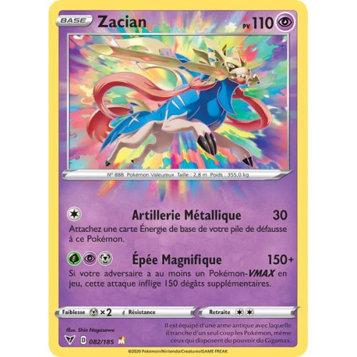 Zacian - 82/185 - Magnifique - Voltage Éclatant
