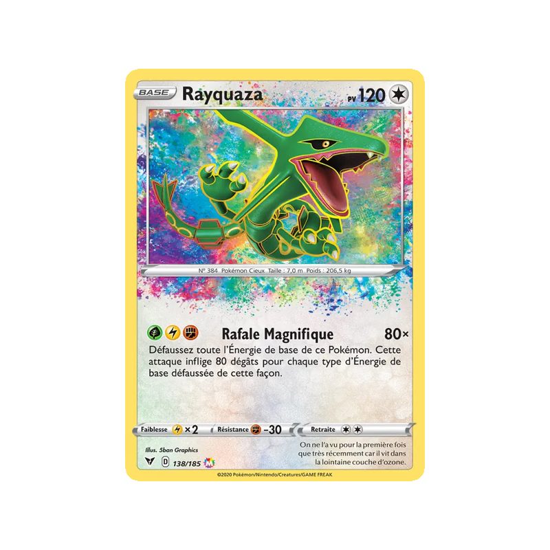 Rayquaza - 138/185 - Magnifique - Voltage Éclatant