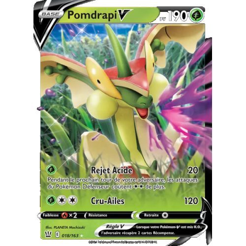 Pomdrapi V - 18/163 - Holo Rare V - Styles de combat