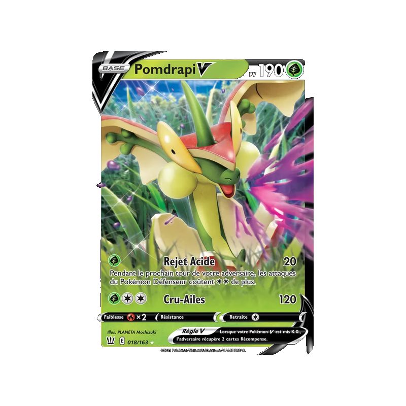 Pomdrapi V - 18/163 - Holo Rare V - Styles de combat