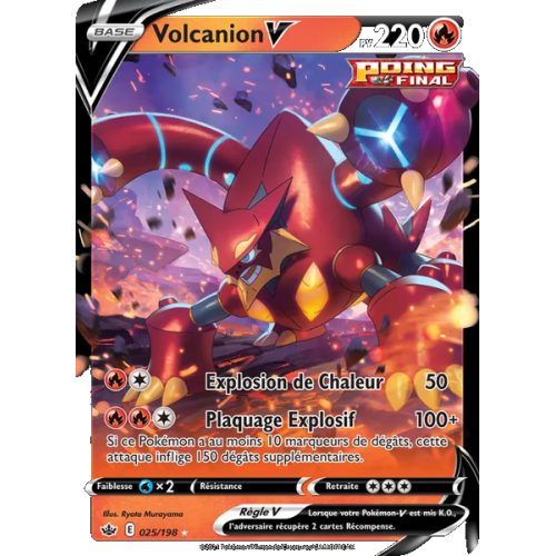 Volcanion V - 25/198 - Holo Rare V - Règne de Glace