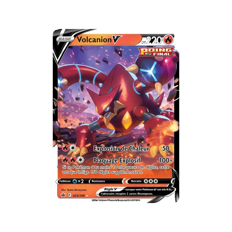 Volcanion V - 25/198 - Holo Rare V - Règne de Glace