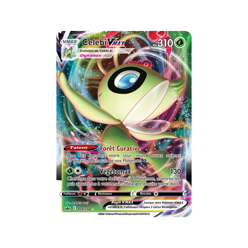 Celebi VMAX - 8/198 - Holo Rare VMAX - Règne de Glace