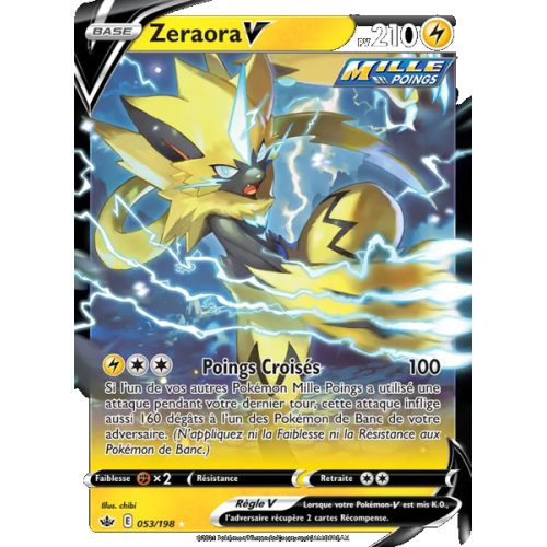 Zeraora V - 53/198 - Holo Rare V - Règne de Glace