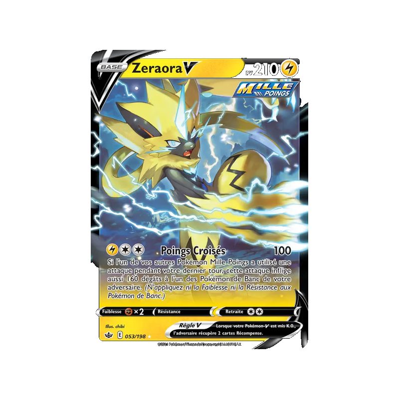 Zeraora V - 53/198 - Holo Rare V - Règne de Glace