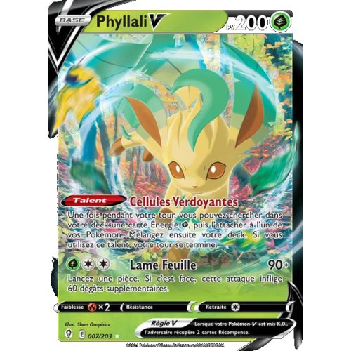 Phyllali V - 7/203 - Holo Rare V - Évolution Céleste