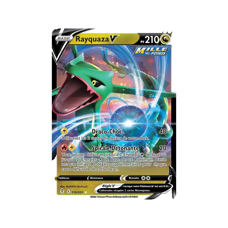 Rayquaza V - 110/203 - Holo Rare V - Évolution Céleste