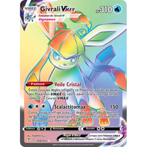 Givrali VMAX - 208/203 - Ultra Rare - Évolution Céleste