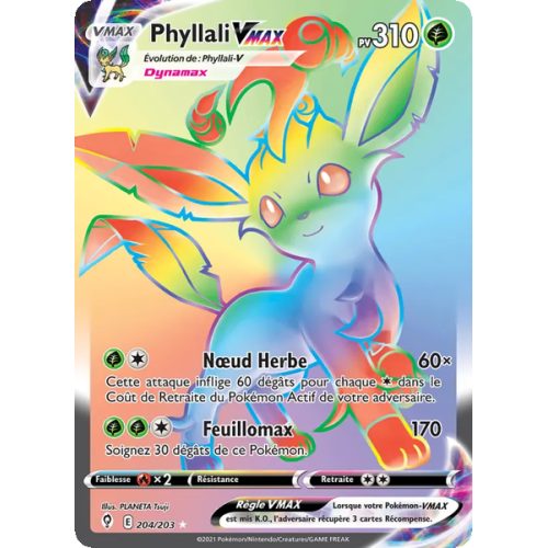Phyllali VMAX - 204/203 - Ultra Rare - Évolution Céleste