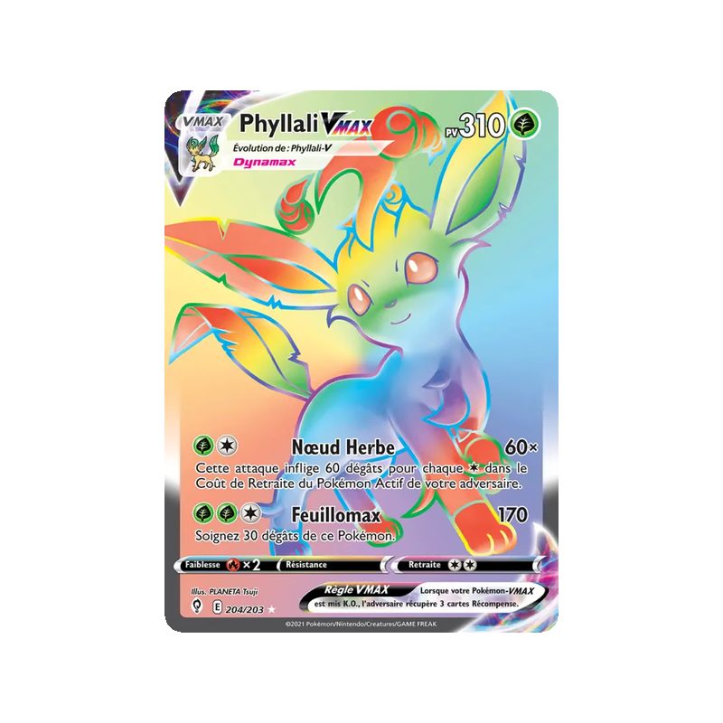 Phyllali VMAX - 204/203 - Ultra Rare - Évolution Céleste