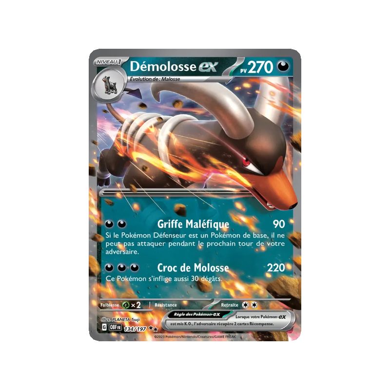 Démolosse-ex - 134/197 - EX - Flammes Obsidiennes