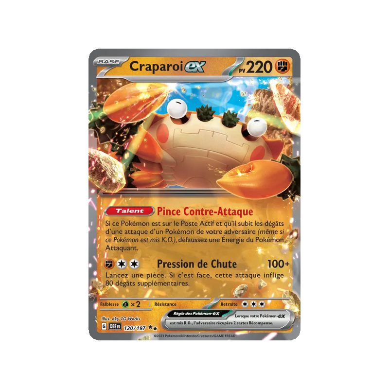 Craparoi-ex - 120/197 - EX - Flammes Obsidiennes