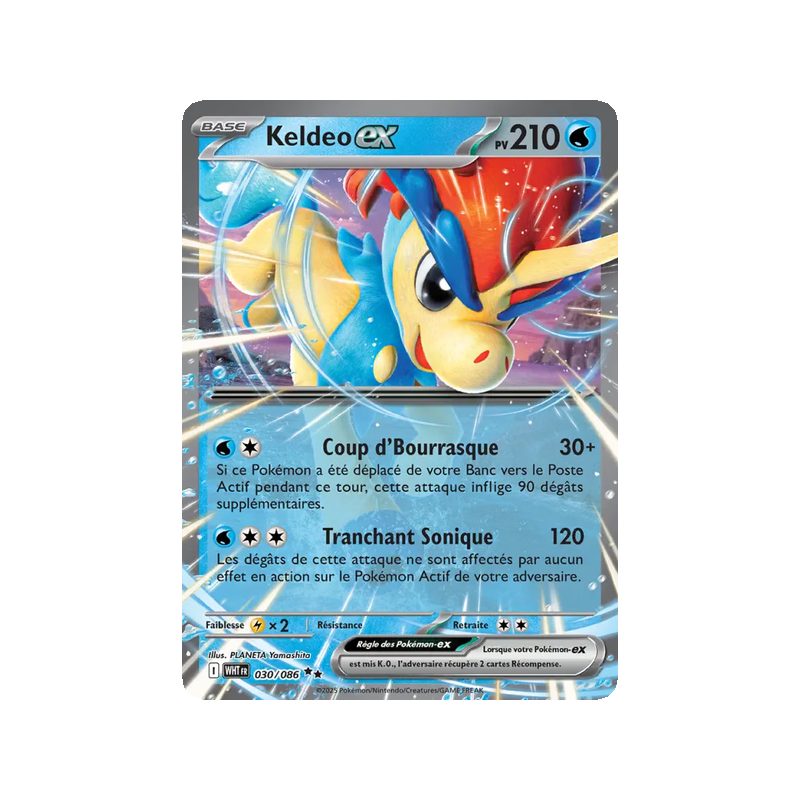 Keldeo-ex - 030/86 - EX - Flamme Blanche
