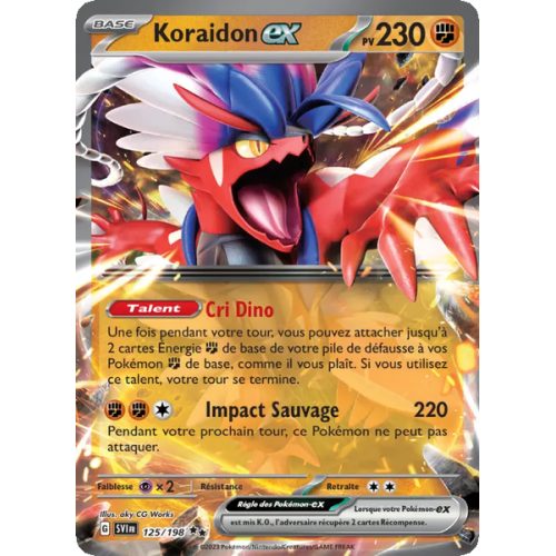 Koraidon-ex - 125/198 - EX - Écarlate et Violet