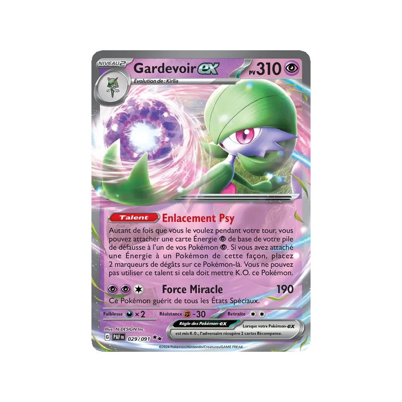 Gardevoir-ex - 029/91 - EX - Destinées de Paldea