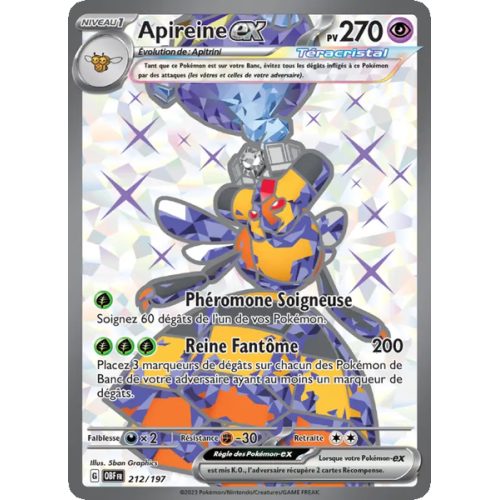 Apireine-ex - 212/197 - Ultra Rare - Flammes Obsidiennes