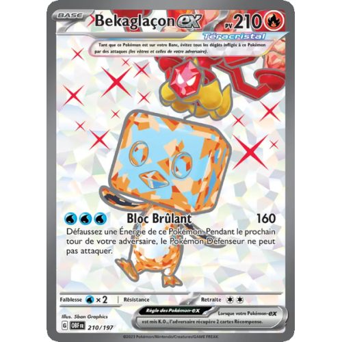 Bekaglaçon-ex - 210/197 - Ultra Rare - Flammes Obsidiennes