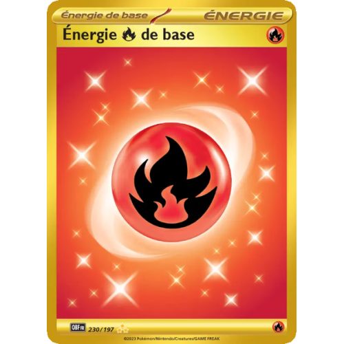 Énergie Fire de base - 230/197 - Hyper rare - Flammes Obsidiennes