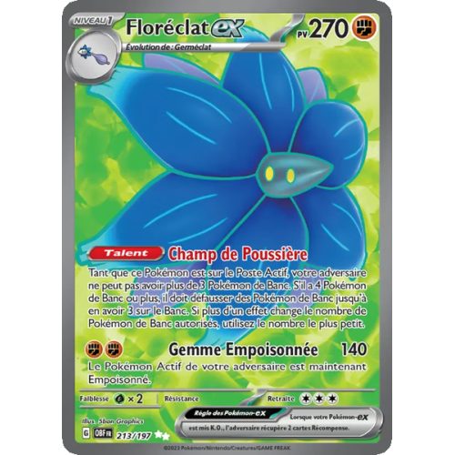 Floréclat-ex - 213/197 - Ultra Rare - Flammes Obsidiennes