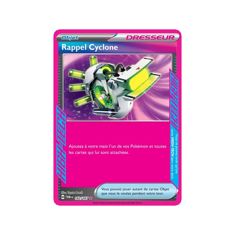 Rappel Cyclone - 162/167 - HIGH-TECG rare - Mascarade Crépusculaire