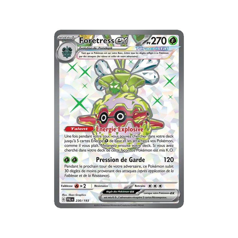 Foretress-ex - 230/193 - Ultra Rare - Évolutions à Paldea