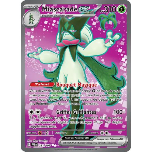 Miascarade-ex - 231/193 - Ultra Rare - Évolutions à Paldea