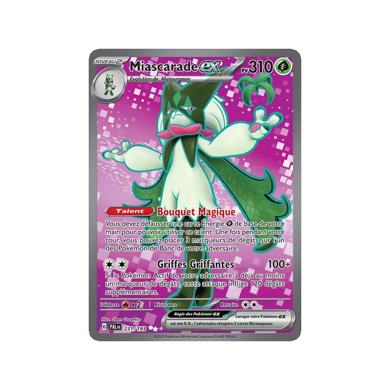 Miascarade-ex - 231/193 - Ultra Rare - Évolutions à Paldea