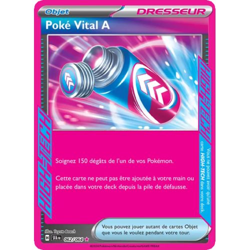 Poké Vital A - 062/64 - HIGH-TECG rare - Fable Nébuleuse
