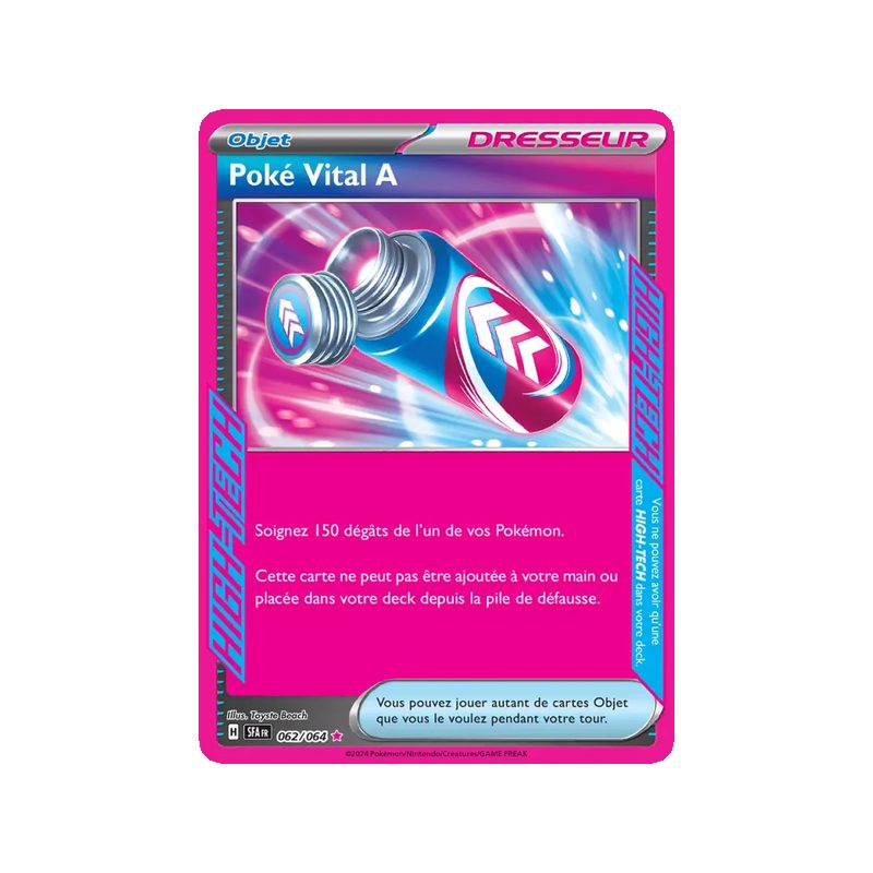 Poké Vital A - 062/64 - HIGH-TECG rare - Fable Nébuleuse