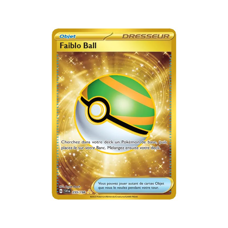 Faiblo Ball - 255/198 - Hyper rare - Écarlate et Violet