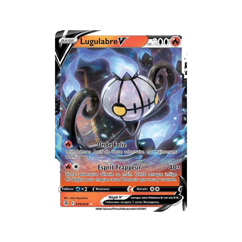 Lugulabre V - 39/264 - Holo Rare V - Poing de Fusion