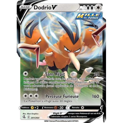 Dodrio V - 201/264 - Holo Rare V - Poing de Fusion