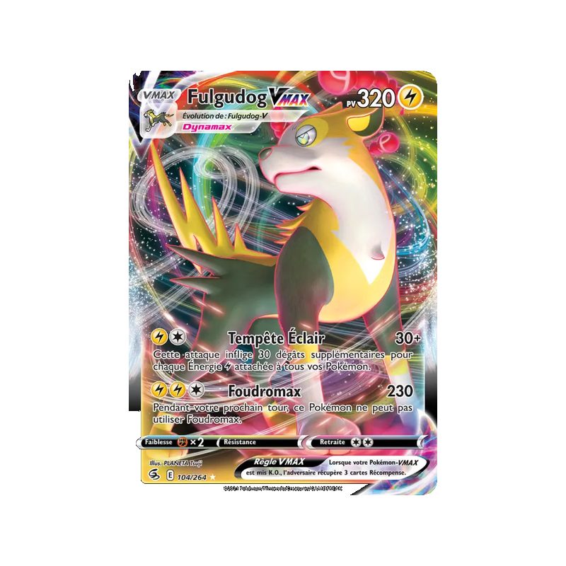 Fulgudog VMAX - 104/264 - Holo Rare VMAX - Poing de Fusion