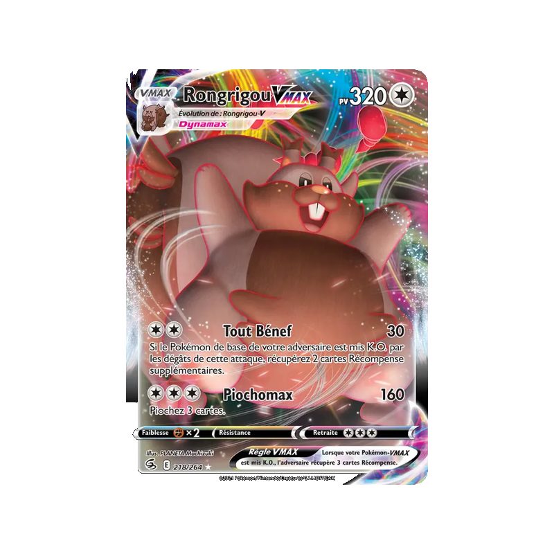 Rongrigou VMAX - 218/264 - Holo Rare VMAX - Poing de Fusion