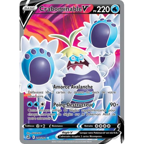 Crabominable V - 248/264 - Ultra Rare - Poing de Fusion