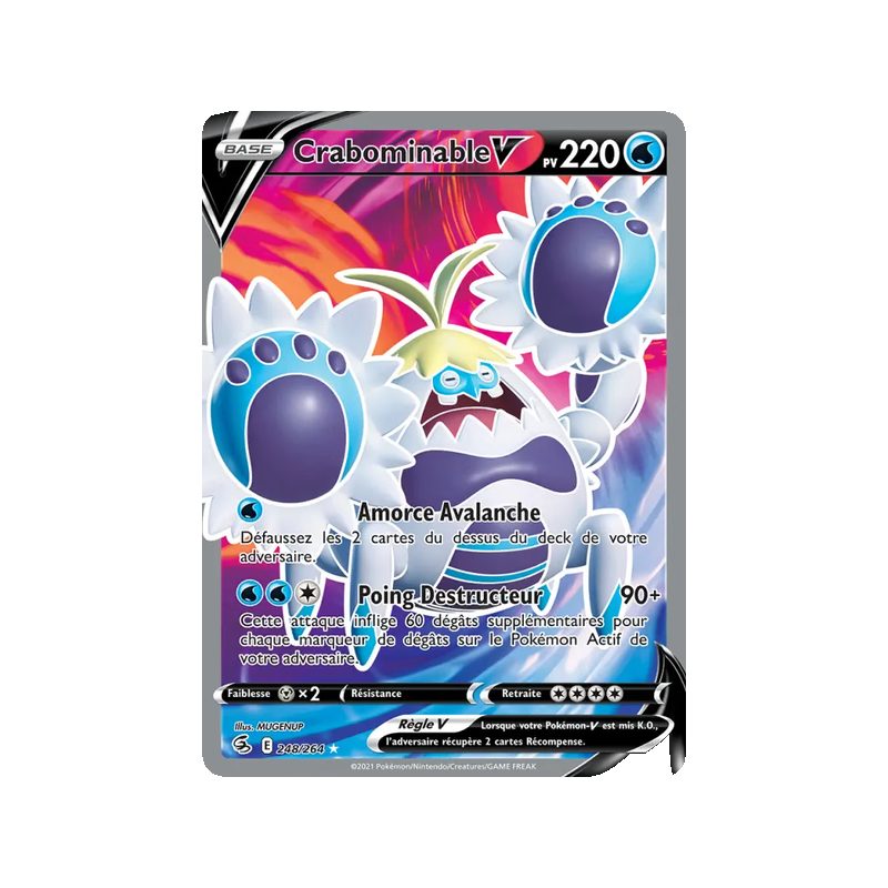 Crabominable V - 248/264 - Ultra Rare - Poing de Fusion